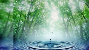 flowing water